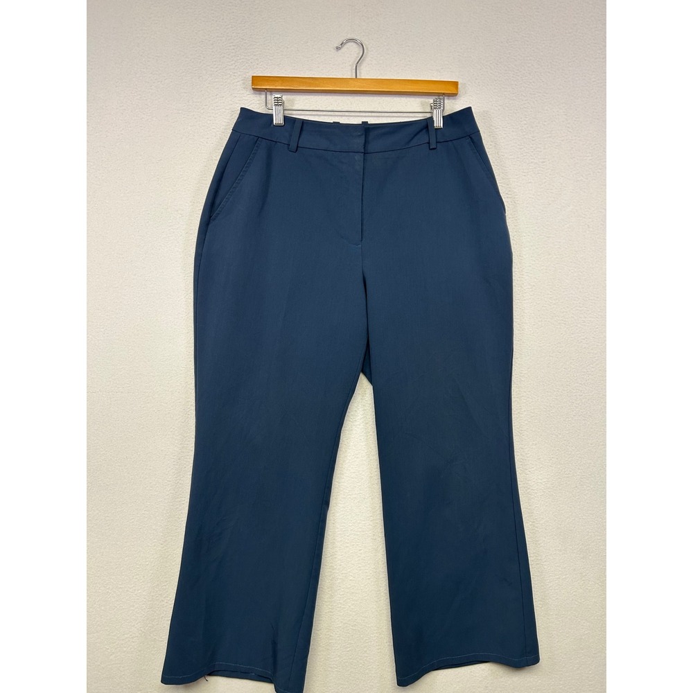 Business Casual Worthington Womens Size 10 Navy Blue Curvy Trouser Pants